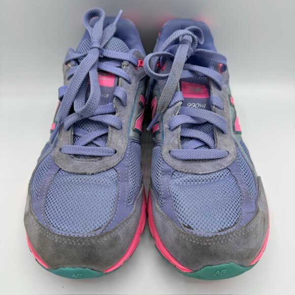 New Balance 990V4 Women's Purple & Pink Running Shoes Size 7 - Picture 3 of 5